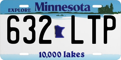 MN license plate 632LTP