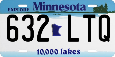 MN license plate 632LTQ