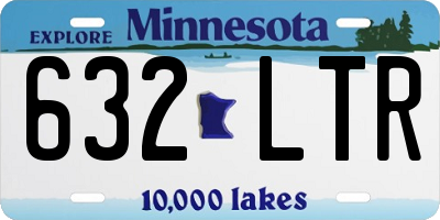 MN license plate 632LTR