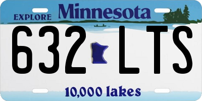 MN license plate 632LTS