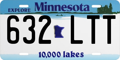 MN license plate 632LTT