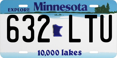 MN license plate 632LTU
