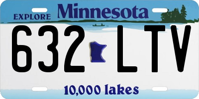 MN license plate 632LTV