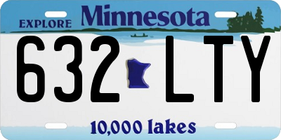 MN license plate 632LTY