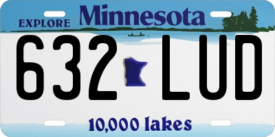 MN license plate 632LUD