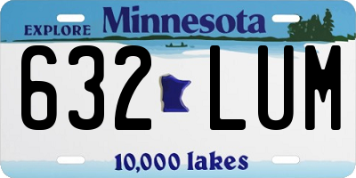 MN license plate 632LUM