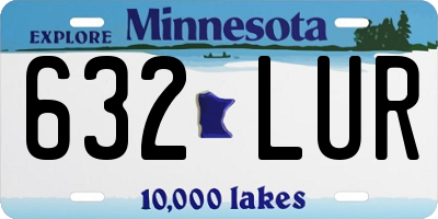 MN license plate 632LUR