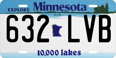 MN license plate 632LVB