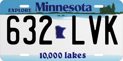 MN license plate 632LVK