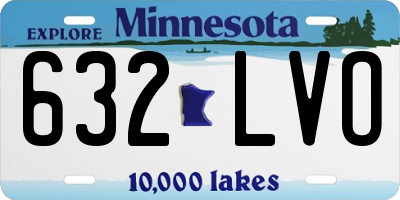 MN license plate 632LVO