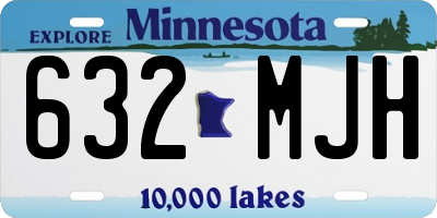 MN license plate 632MJH
