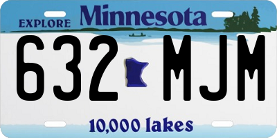MN license plate 632MJM