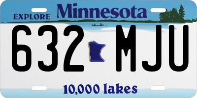 MN license plate 632MJU