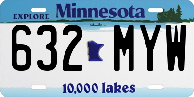 MN license plate 632MYW
