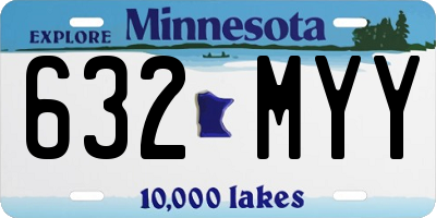 MN license plate 632MYY