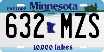 MN license plate 632MZS