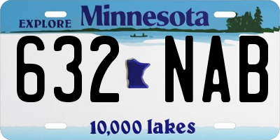 MN license plate 632NAB