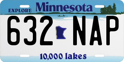 MN license plate 632NAP