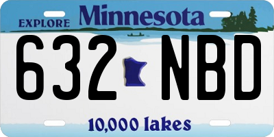 MN license plate 632NBD