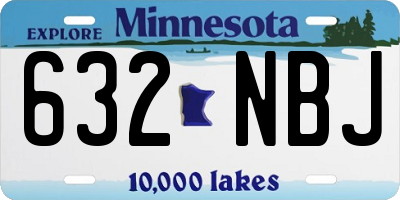 MN license plate 632NBJ