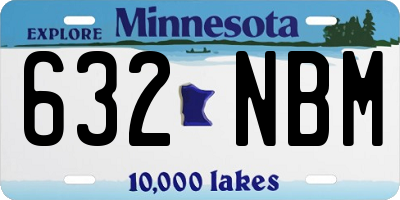 MN license plate 632NBM
