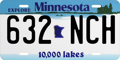 MN license plate 632NCH