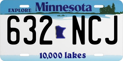 MN license plate 632NCJ