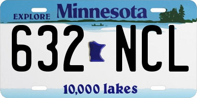 MN license plate 632NCL