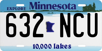 MN license plate 632NCU
