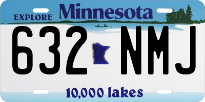 MN license plate 632NMJ