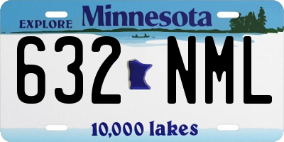 MN license plate 632NML