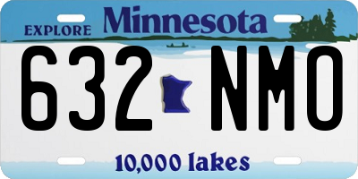 MN license plate 632NMO