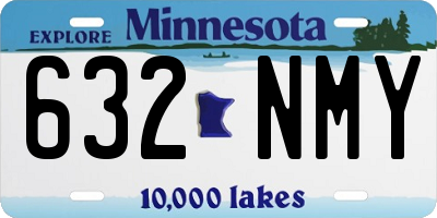 MN license plate 632NMY