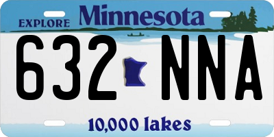 MN license plate 632NNA