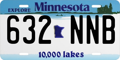 MN license plate 632NNB