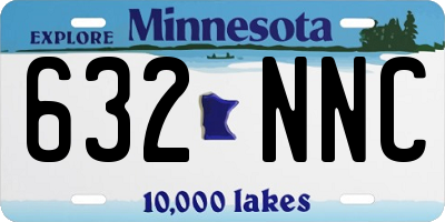 MN license plate 632NNC