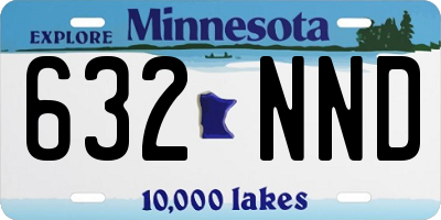 MN license plate 632NND
