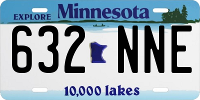 MN license plate 632NNE