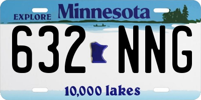 MN license plate 632NNG