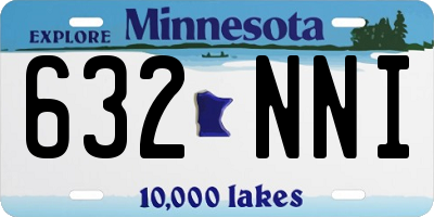 MN license plate 632NNI