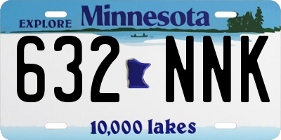 MN license plate 632NNK