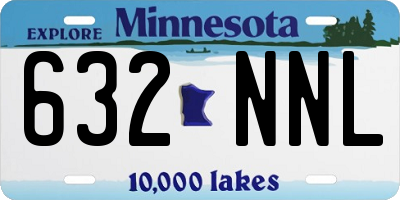 MN license plate 632NNL