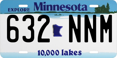 MN license plate 632NNM