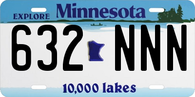 MN license plate 632NNN
