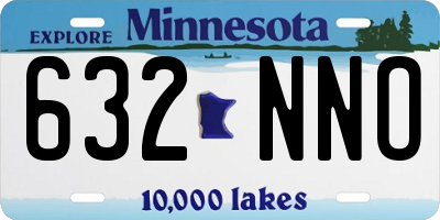 MN license plate 632NNO