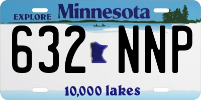 MN license plate 632NNP