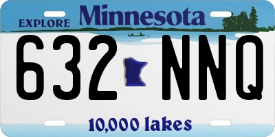 MN license plate 632NNQ