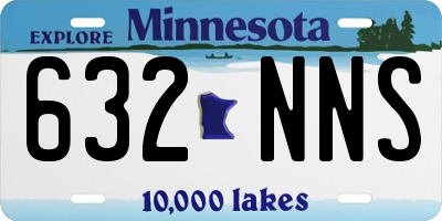 MN license plate 632NNS