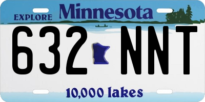 MN license plate 632NNT
