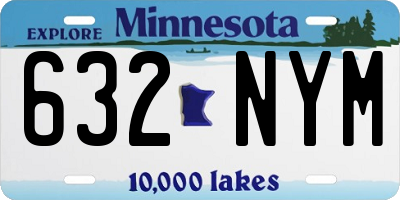MN license plate 632NYM
